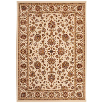 Grand Heritage GH102 Traditional Persian Classic Floral Vine Medallion Border Soft Stain-Resistant Durable Cream/Beige Rug-Concept Looms-Rug Love - The Most Loved Rug Store